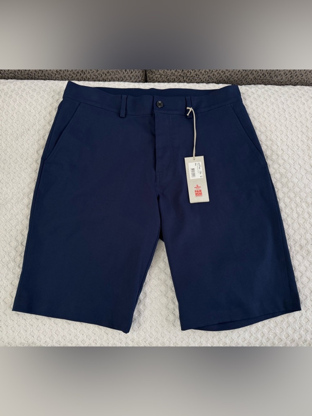 🆕 KJUS Inmotion Chino Golf Performance Shorts Size 50 US 34 Navy Blue 11” Inseam